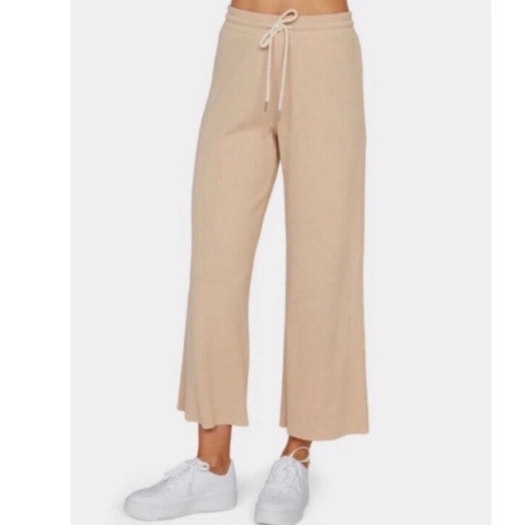 Mate the Label Organic Thermal Wide Leg Pant in Latte XS - Picture 1 of 2